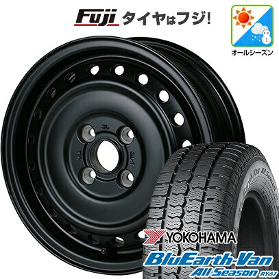 【新品】プロボックス/サクシード(160系) オールシーズンタイヤ ホイール4本セット 155/80R14 88/86N ヨコハマ ブルーアース Van RY61 オールシーズン ドゥオール アルジェノン フェニーチェ RX-6 5J 14インチ(送料無料)
