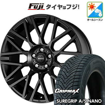 【新品】ライズ/ロッキー（ガソリン） オールシーズンタイヤ ホイール4本セット 195/60R17 グリップマックス シュアグリップ オールシーズン ナノ(限定) モモ リベンジ 7J 17インチ(送料無料)