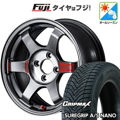 【新品】ライズ/ロッキー(ガソリン) オールシーズンタイヤ ホイール4本セット 195/60R17 グリップマックス シュアグリップ オールシーズン ナノ(限定) RAYS レイズ ボルクレーシング TE37 サーガ SL 7J 17インチ(送料無料)