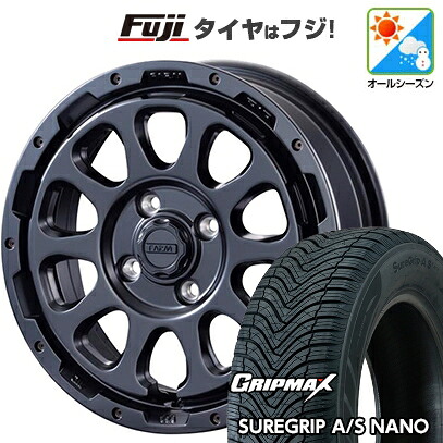 【新品】ライズ/ロッキー（ガソリン） オールシーズンタイヤ ホイール4本セット 195/65R16 グリップマックス シュアグリップ オールシーズン ナノ(限定) モーターファーム ファームD10 6.5J 16インチ(送料無料)