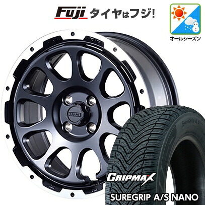 【新品】ライズ/ロッキー（ガソリン） オールシーズンタイヤ ホイール4本セット 195/65R16 グリップマックス シュアグリップ オールシーズン ナノ(限定) モーターファーム ファームD10 6.5J 16インチ(送料無料)