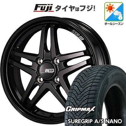 【新品】クロスビー/イグニス オールシーズンタイヤ ホイール4本セット 175/60R16 グリップマックス シュアグリップ オールシーズン ナノ(限定) SSR GT GTV06 6J 16インチ(送料無料)
