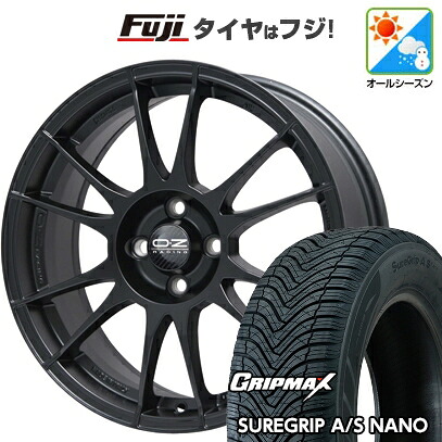 【新品】ライズ/ロッキー（ガソリン） オールシーズンタイヤ ホイール4本セット 195/65R16 グリップマックス シュアグリップ オールシーズン ナノ(限定) OZ ウルトラレッジェーラ 7J 16インチ(送料無料)