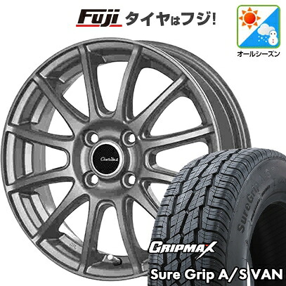 【新品】プロボックス/サクシード(160系) オールシーズンタイヤ ホイール4本セット 155R14C 88/86T グリップマックス シュアグリップ オールシーズン Van(限定2024年製) テクノピア カリテス S12 5.5J 14インチ(送料無料)