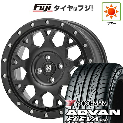 【新品 軽自動車】エブリイワゴン 夏タイヤ ホイール4本セット 165/50R15 ヨコハマ アドバン フレバV701 MLJ エクストリームJ XJ04 4.5J 15インチ(送料無料)