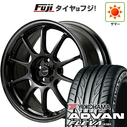 【新品 軽自動車】N-BOX タント スペーシア 夏タイヤ ホイール4本セット 165/55R15 ヨコハマ アドバン フレバV701 MID WHEELS MID RACING R10 EVO 5J 15インチ(送料無料)