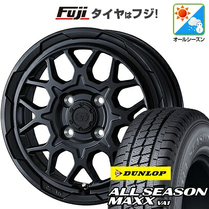 【新品】プロボックス/サクシード(160系) オールシーズンタイヤ ホイール4本セット 155/80R14 88/86N ダンロップ オールシーズンMAXX VA1 WEDS ウェッズアドベンチャー スタットベルク2 5J 14インチ(送料無料)