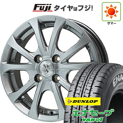 【新品】プロボックス/サクシード(リフトアップ) 夏タイヤ ホイール4本セット 185R14 8PR ダンロップ エナセーブ VAN01 ビッグウエイ TRG-バーンII 5.5J 14インチ(送料無料)