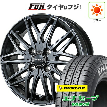 【新品】プロボックス/サクシード(リフトアップ) 夏タイヤ ホイール4本セット 185R14 8PR ダンロップ エナセーブ VAN01 トピー シビラ NEXT W45 5J 14インチ(送料無料)｜フジ スペシャルセレクション