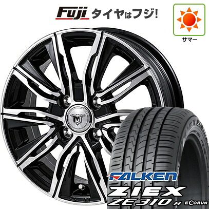 【新品国産車用4穴100】 夏タイヤ ホイール4本セット 195/45R16 ファルケン ジークス ZE310R エコラン(限定) モンツァ JPスタイル MJ-X 6J 16インチ(送料無料)