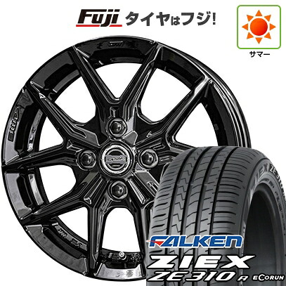【新品国産車用4穴100】 夏タイヤ ホイール4本セット 175/65R15 ファルケン ジークス ZE310R エコラン(限定) 共豊 スマック IG-TEC 5.5J 15インチ(送料無料)