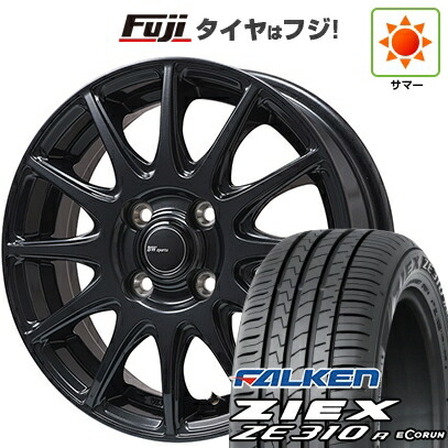 【新品国産車用4穴100】 夏タイヤ ホイール4本セット 185/60R15 ファルケン ジークス ZE310R エコラン(限定) ビッグウエイ BWスポーツ S-120 ダークガンメタ 5.5J 15インチ(送料無料)
