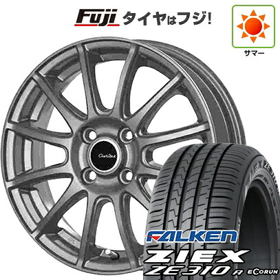 【新品国産車用4穴100】 夏タイヤ ホイール4本セット 195/45R16 ファルケン ジークス ZE310R エコラン(限定) テクノピア カリテス S12 6J 16インチ(送料無料)｜フジ スペシャルセレクション