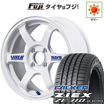 【新品国産車用4穴100】 夏タイヤ ホイール4本セット 185/55R15 ファルケン ジークス ZE310R エコラン(限定) RAYS レイズ ボルクレーシング TE37 ソニック 30th ステッカーVer 6J 15インチ(送料無料)|フジ スペシャルセレクション