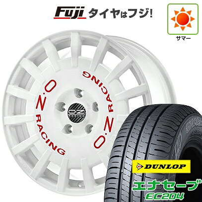 【新品 軽自動車】 夏タイヤ ホイール4本セット 165/50R16 ダンロップ エナセーブ EC204 OZ ラリーレーシング 5J 16インチ(送料無料)
