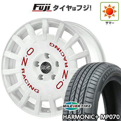 【新品 軽自動車】 夏タイヤ ホイール4本セット 165/50R16 ミレバー ハーモニック プラス MP070(限定) OZ ラリーレーシング 5J 16インチ(送料無料)