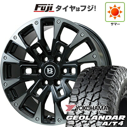 【新品】ランクル250/ランクル300 夏タイヤ ホイール4本セット 265/55R20 ヨコハマ ジオランダー A/T4 G018 RBL ビッグウエイ B-LUGNAS BRD(ブラックポリッシュ/ブラッククリア)トヨタ用 8.5J 20インチ(送料無料)