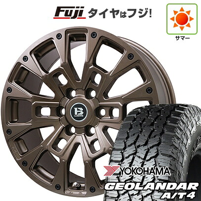 【新品】ランクル250/ランクル300 夏タイヤ ホイール4本セット 265/55R20 ヨコハマ ジオランダー A/T4 G018 RBL ビッグウエイ B-LUGNAS BRD(マットブロンズ) トヨタ車専用 8.5J 20インチ(送料無料)