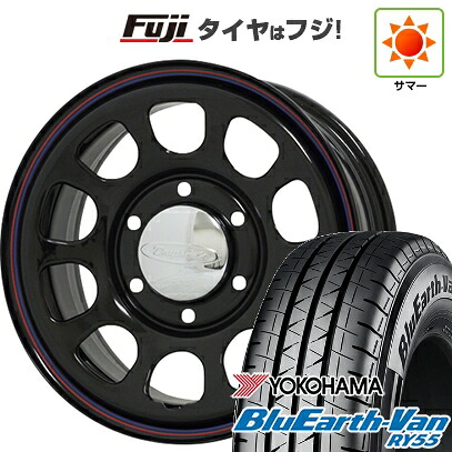 【新品】キャラバン 夏タイヤ ホイール4本セット 195/80R15 107/105N ヨコハマ ブルーアース Van RY55 モリタ デイトナズ G2 6J 15インチ(送料無料)