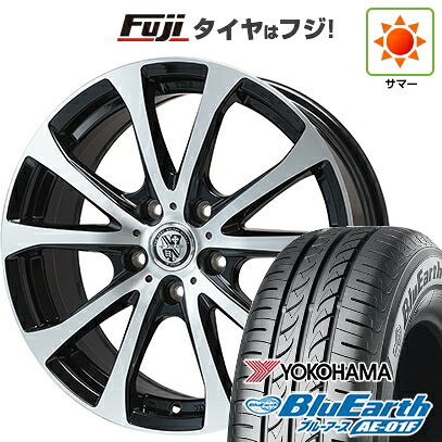【新品国産車用5穴100】 夏タイヤ ホイール4本セット 195/65R15 ヨコハマ ブルーアース AE-01F ビッグウエイ TRG-バーン XPII 6J 15インチ(送料無料)