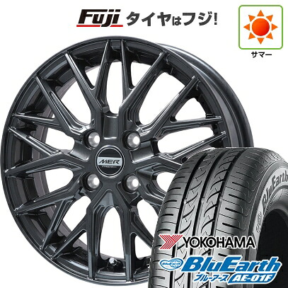 【新品国産車用5穴114.3】 夏タイヤ ホイール4本セット 205/60R16 ヨコハマ ブルーアース AE-01F プレミックス MER XMESH ディープグレー 6.5J 16インチ(送料無料)