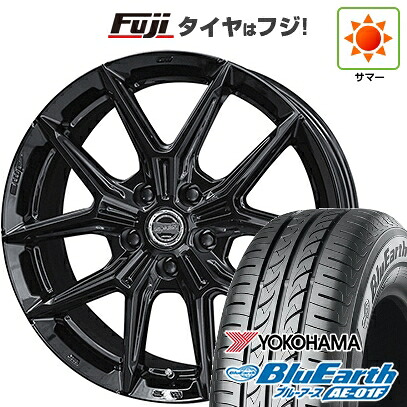 【新品国産車用5穴100】 夏タイヤ ホイール4本セット 195/65R15 ヨコハマ ブルーアース AE-01F 共豊 スマック IG-TEC 6J 15インチ(送料無料)