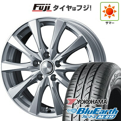 【新品国産車用5穴114.3】 夏タイヤ ホイール4本セット 195/65R15 ヨコハマ ブルーアース AE-01F WEDS ウェッズ ジョーカー スピリッツ 6J 15インチ(送料無料)|フジ スペシャルセレクション