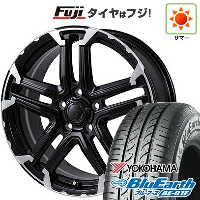 【新品】フリード 5穴/114 夏タイヤ ホイール4本セット 195/55R16 ヨコハマ ブルーアース AE-01F モンツァ JPスタイル MJ-T 6.5J 16インチ(送料無料)｜フジ スペシャルセレクション