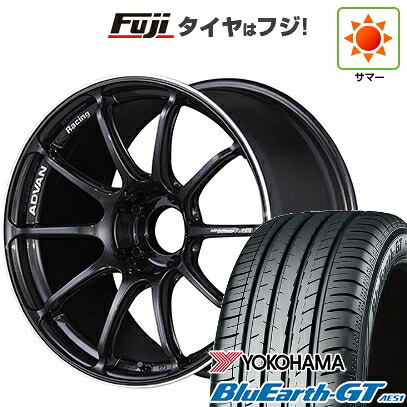 【新品国産車用5穴100】 夏タイヤ ホイール4本セット 225/40R18 ヨコハマ ブルーアース GT AE51 ヨコハマ アドバンレーシング RSIII 8.5J 18インチ(送料無料)