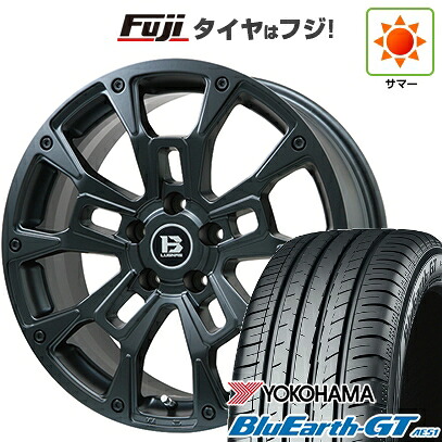 【新品】フリード クロスター 夏タイヤ ホイール4本セット 205/45R17 ヨコハマ ブルーアース GT AE51 ビッグウエイ B-LUGNAS BRD(マットブラック) 7J 17インチ(送料無料) 85,195円