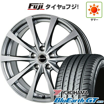 【新品国産車用5穴100】 夏タイヤ ホイール4本セット 215/40R18 ヨコハマ ブルーアース GT AE51 ホットスタッフ エクシーダー E03【限定】 7.5J 18インチ(送料無料)