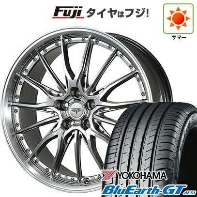 【新品国産車用5穴114.3】 夏タイヤ ホイール4本セット 225/40R18 ヨコハマ ブルーアース GT AE51 トピー ドルフレン ヒューバー 8J 18インチ(送料無料)