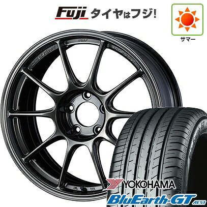 【新品国産車用5穴114.3】 夏タイヤ ホイール4本セット 215/45R18 ヨコハマ ブルーアース GT AE51 WEDS ウェッズスポーツ TC-105X 8J 18インチ(送料無料)