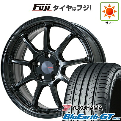 【新品】フリード クロスター 夏タイヤ ホイール4本セット 205/45R17 ヨコハマ ブルーアース GT AE51 ENKEI エンケイ PerformanceLine PF09 フジオリジナルカラー 7J 17インチ(送料無料)