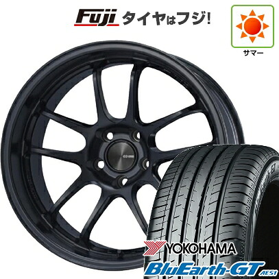 【新品国産車用5穴114.3】 夏タイヤ ホイール4本セット 225/40R18 ヨコハマ ブルーアース GT AE51 ENKEI エンケイ PerformanceLine PF01 EVO 9J 18インチ(送料無料)