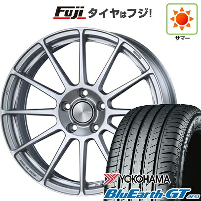 【新品国産車用5穴114.3】 夏タイヤ ホイール4本セット 225/45R18 ヨコハマ ブルーアース GT AE51 ENKEI エンケイ PerformanceLine PF03 7J 18インチ(送料無料)