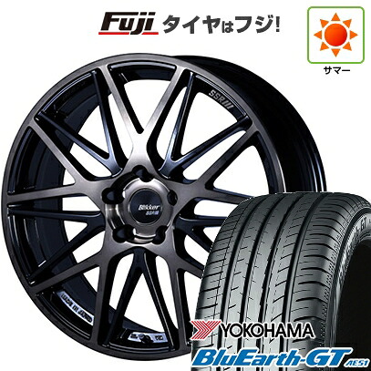 【新品】フリード クロスター 夏タイヤ ホイール4本セット 205/45R17 ヨコハマ ブルーアース GT AE51 SSR ブリッカー 01M 7J 17インチ(送料無料)