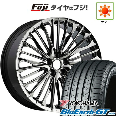 【新品国産車用5穴114.3】 夏タイヤ ホイール4本セット 225/40R19 ヨコハマ ブルーアース GT AE51 WALD ヴァルド ジェニュインライン F-001 7.5J 19インチ(送料無料)|フジ スペシャルセレクション