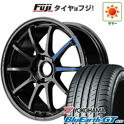 【新品】フリード クロスター 夏タイヤ ホイール4本セット 205/45R17 ヨコハマ ブルーアース GT AE51 RAYS レイズ グラムライツ 57NR SPEC-M 7J 17インチ(送料無料)