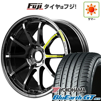 【新品国産車用5穴100】 夏タイヤ ホイール4本セット 225/40R18 ヨコハマ ブルーアース GT AE51 RAYS レイズ グラムライツ 57NR LIMITED 8.5J 18インチ(送料無料)