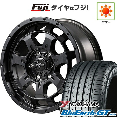 【新品】フリード クロスター 夏タイヤ ホイール4本セット 205/45R17 ヨコハマ ブルーアース GT AE51 MID WHEELS NITRO POWER M7 ファランクス 7J 17インチ(送料無料)