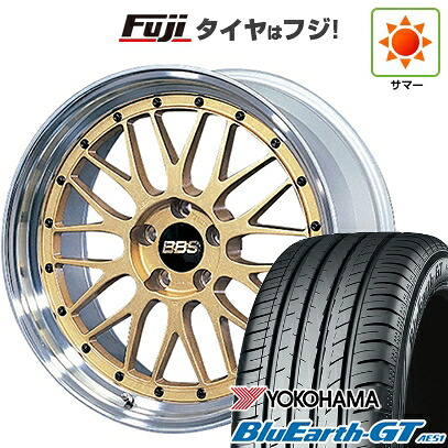 【新品国産車用5穴100】 夏タイヤ ホイール4本セット 215/45R17 ヨコハマ ブルーアース GT AE51 BBS JAPAN LM 7J 17インチ(送料無料)|フジ スペシャルセレクション