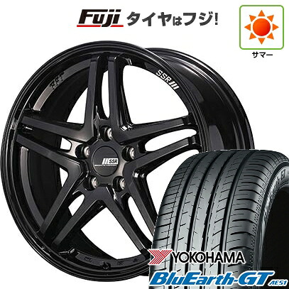 【新品国産車用5穴114.3】 夏タイヤ ホイール4本セット 225/45R18 ヨコハマ ブルーアース GT AE51 SSR GT GTV06 7.5J 18インチ(送料無料)｜フジ スペシャルセレクション