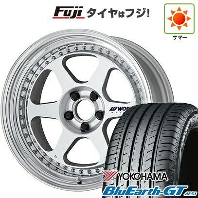 【新品国産車用5穴114.3】 夏タイヤ ホイール4本セット 225/40R18 ヨコハマ ブルーアース GT AE51 WORK ワーク マイスター L1 3P 8J 18インチ(送料無料)