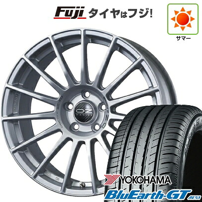 【新品国産車用5穴114.3】 夏タイヤ ホイール4本セット 215/50R17 ヨコハマ ブルーアース GT AE51 OZ スーパーツーリズモ LM 7.5J 17インチ(送料無料)