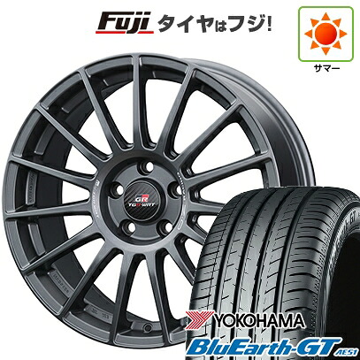 【新品国産車用5穴114.3】 夏タイヤ ホイール4本セット 225/40R18 ヨコハマ ブルーアース GT AE51 OZ スーパーツーリズモ TGR-WRT 8J 18インチ(送料無料)
