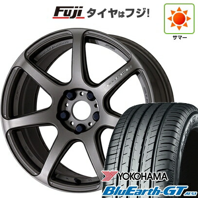 【新品国産車用5穴100】 夏タイヤ ホイール4本セット 205/50R17 ヨコハマ ブルーアース GT AE51 WORK ワーク エモーション T7R【限定】 7J 17インチ(送料無料)
