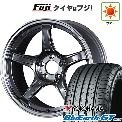 【新品国産車用5穴114.3】 夏タイヤ ホイール4本セット 225/40R18 ヨコハマ ブルーアース GT AE51 SSR GT GTX03 8J 18インチ(送料無料)|フジ スペシャルセレクション