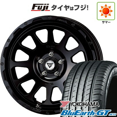 【新品国産車用5穴114.3】 夏タイヤ ホイール4本セット 225/50R18 ヨコハマ ブルーアース GT AE51 デルタフォース オーバル 8J 18インチ(送料無料)