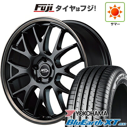 【新品国産車用5穴114.3】 夏タイヤ ホイール4本セット 215/50R18 ヨコハマ ブルーアース XT AE61 MID WHEELS MID EXCLUSIVE 820F 7J 18インチ(送料無料)|フジ スペシャルセレクション